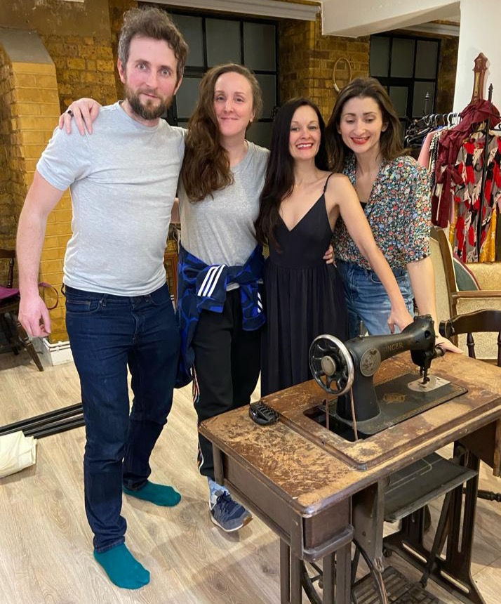 Team after wrap up 2024 :Tom Scurr, Me, Lydia Baksh, Laure Bachelot. (Gail Sixsmith missing from pic)