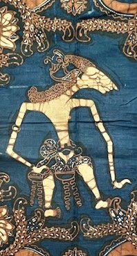Miniatura: VINTAGE GOLDEN WAYANGA BATIK FROM