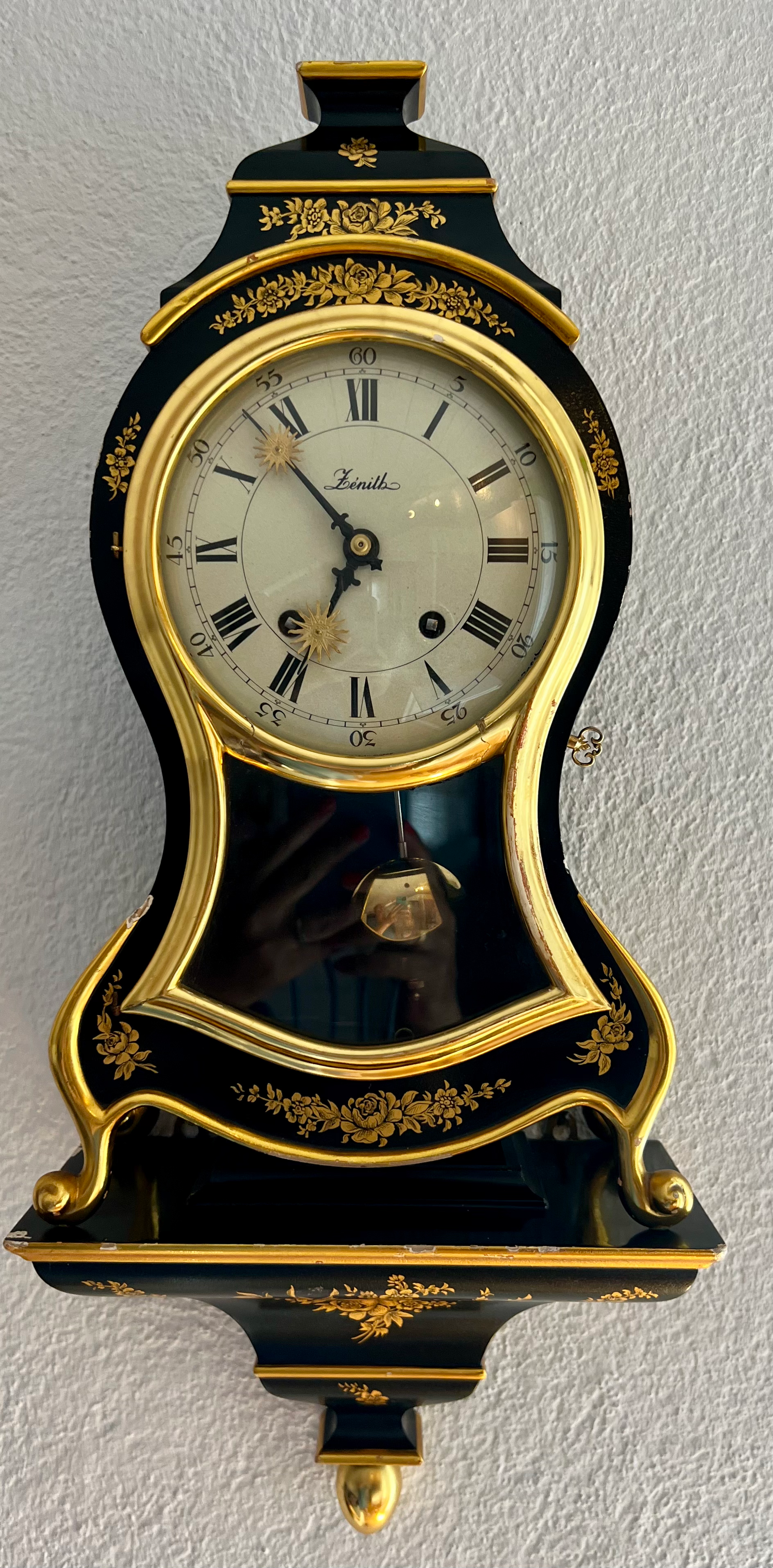 ORIGINAL SWISS ZENITH TABLE CLOCK– Pendulum – Quarter Chime – ca. 1930–1950