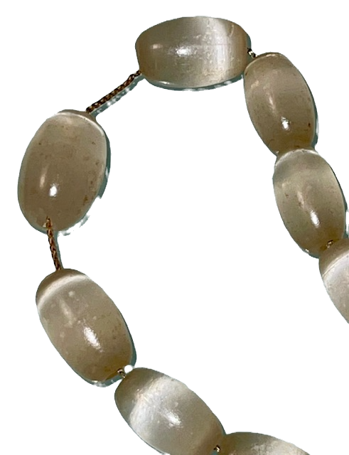 Thumbnail: BEAUTIFUL VINTAGE SELENITE NECKLACE (ca. 1910-1923)