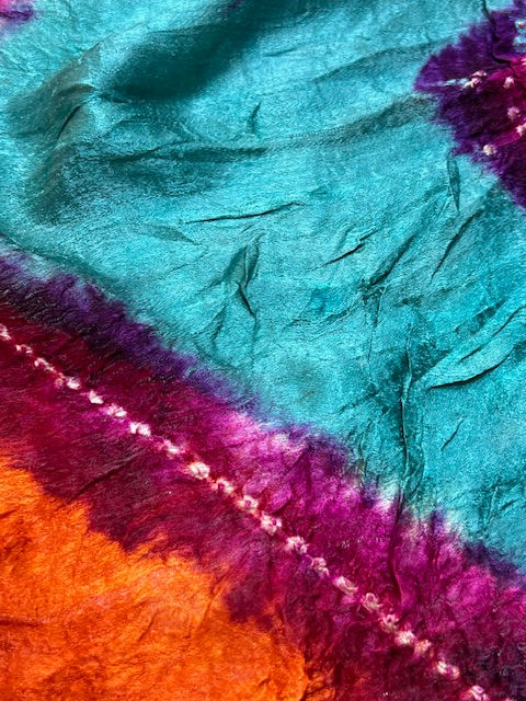 Miniatura: VINTAGE BANDHANI TEXTILE FROM GUJARAT – WEST INDIA ca. 1950-1970
