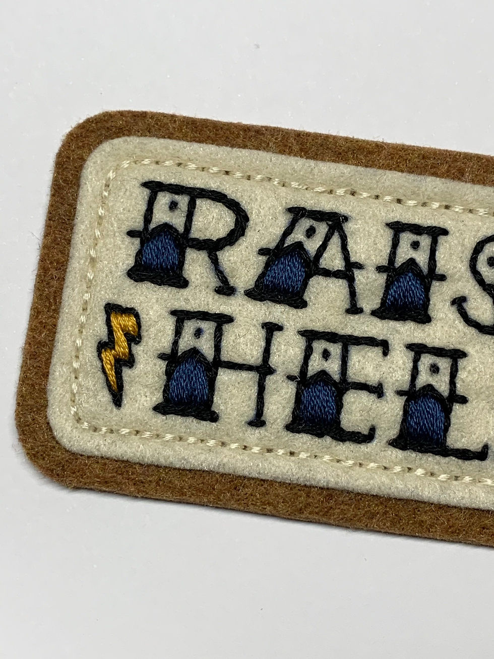 Thumbnail: 'Raise Hell' Tattoo Lettering With Bolts Patch