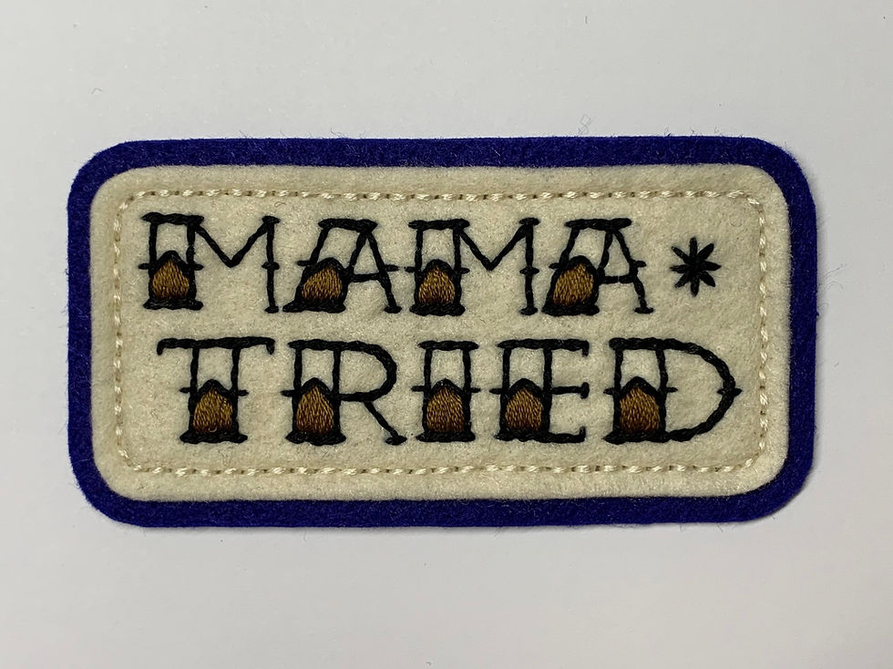 Thumbnail: 'Mama Tried' Tattoo Lettering Patch