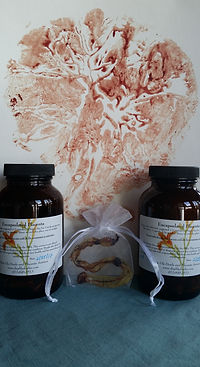 print, pills and cord keepsake