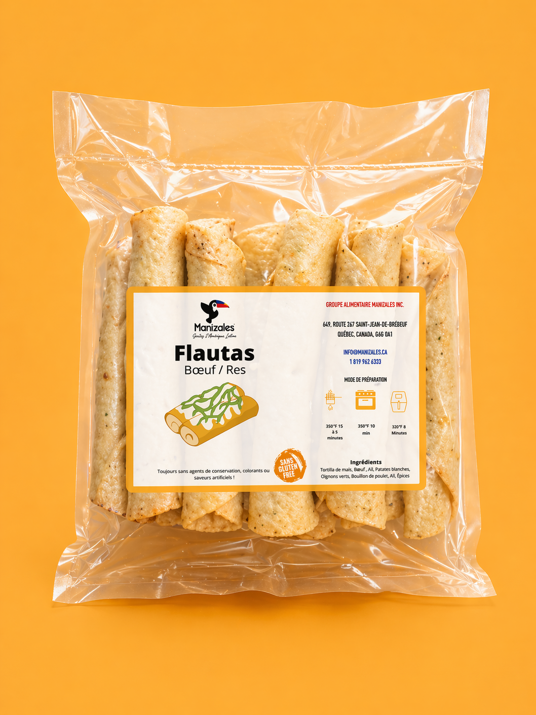FLAUTAS BOEUF x 10 unds