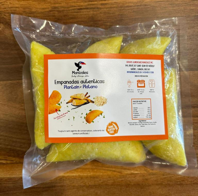 EMPANADAS PLANTAIN ET FROMAGE x 25 unds