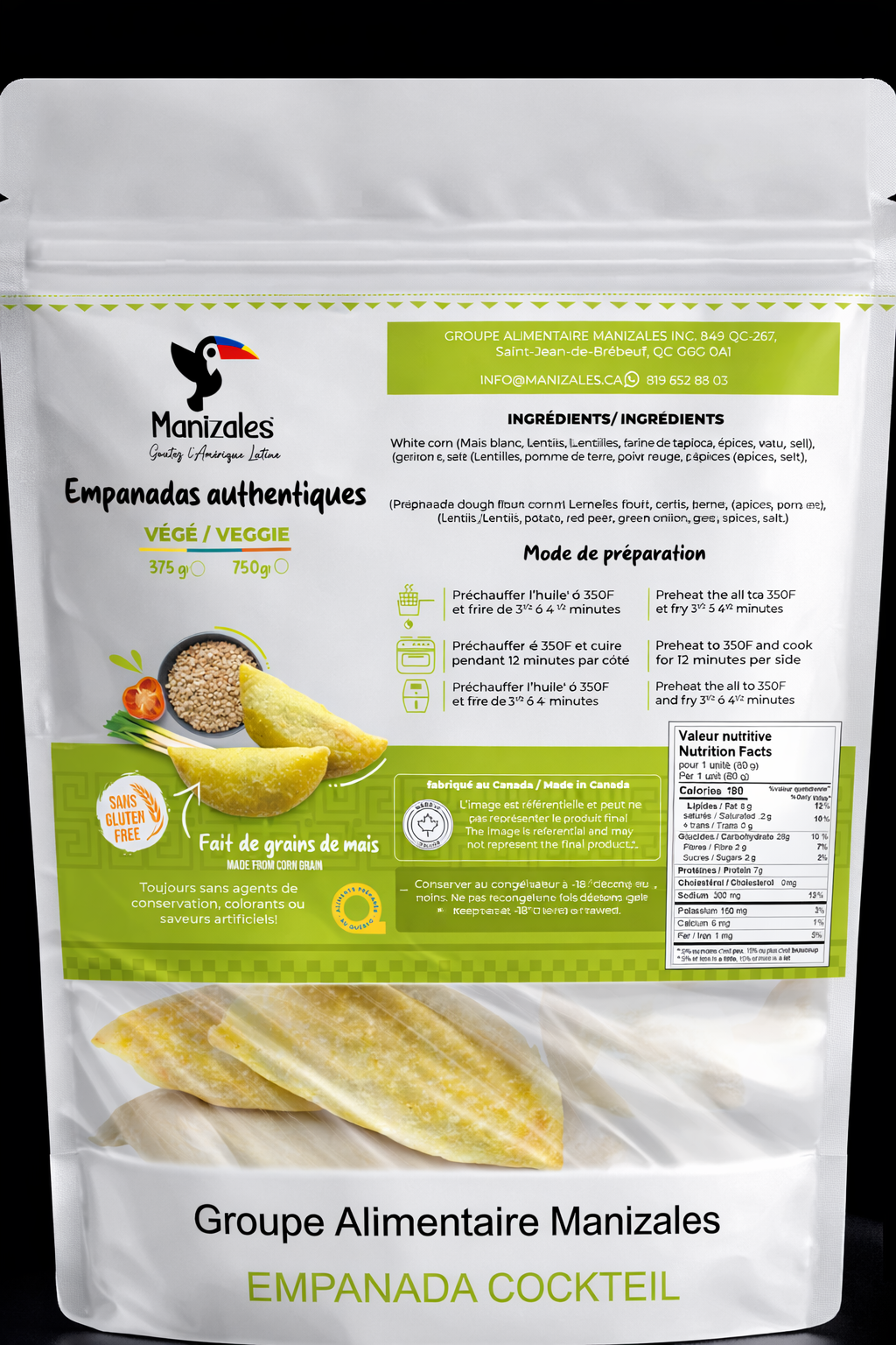 Empanadas Cockteil - Végétarien