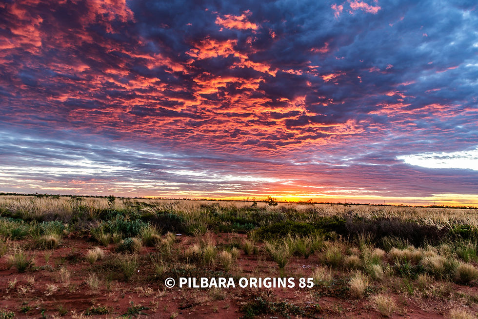 Pilbara sunset.