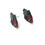 Miniatura: Boucles d'Oreilles couronne Kanmuri 草冠 papier japonais/cuir