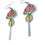 Miniatura: Boucles d'Oreilles "un parfum de Lotus". Attache acier inoxydable