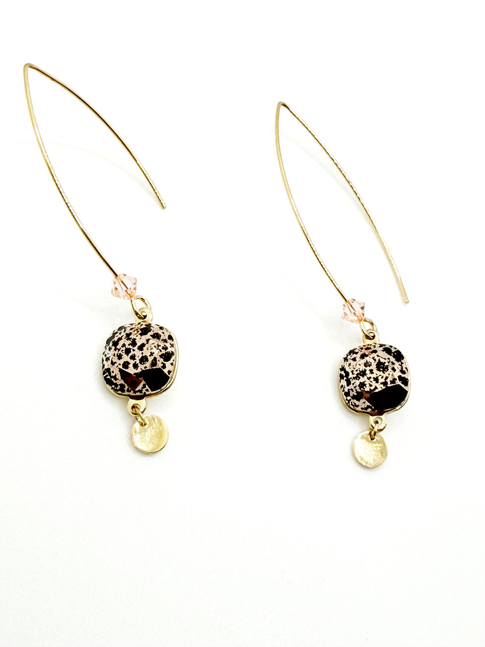Miniature : Boucles d’oreilles Soojin. Cristaux taillés