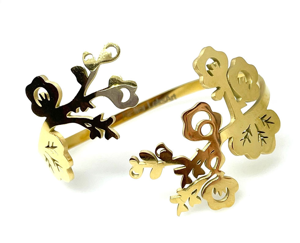 Miniaturbild: Bracelet collection LEGENDE : Rêves de Sakura dorée.