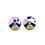 Miniaturbild: Boucles d'Oreilles Kimono Namako. Papiers/ Puce acier inoxydable