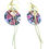 Miniatura: Boucles d'Oreilles Matsuri neige pétillante . Plaqué Or