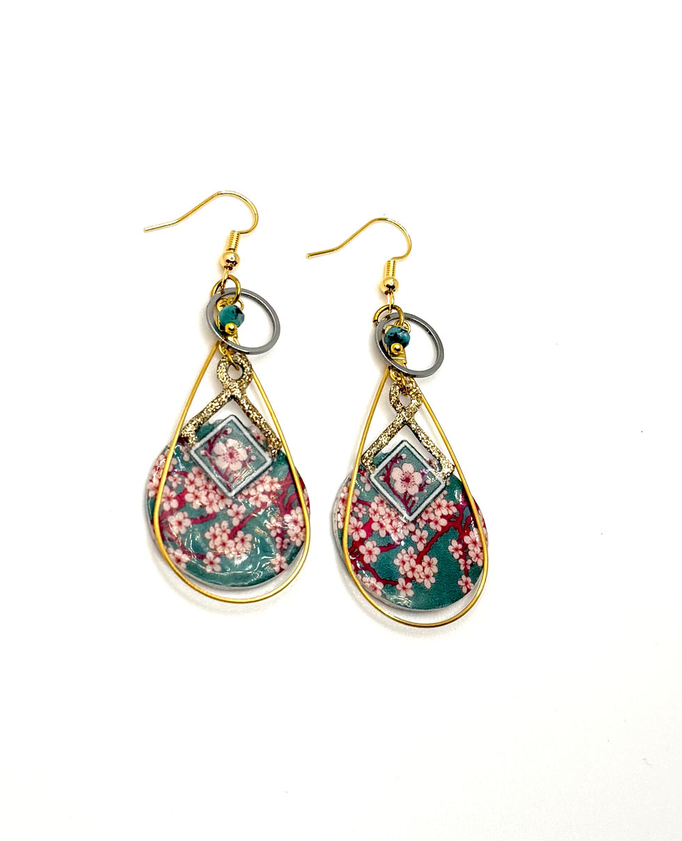 Thumbnail: Boucles d’oreilles – Jardin de Kyoto