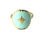 Miniatura: Bague réglable Komorebi. Turquoise. Inoxydable