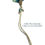 Miniaturbild: Collier Paon Yaminako. Chaine en acier inoxydable