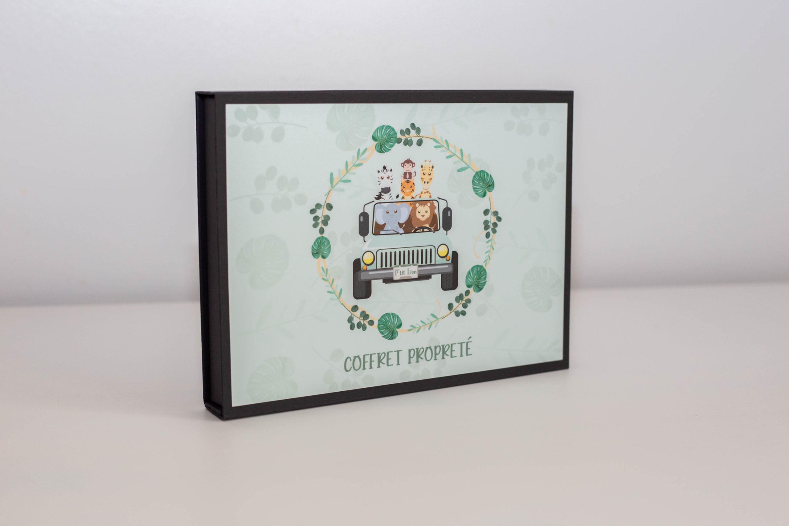 Coffret propreté noir P'tit Lion