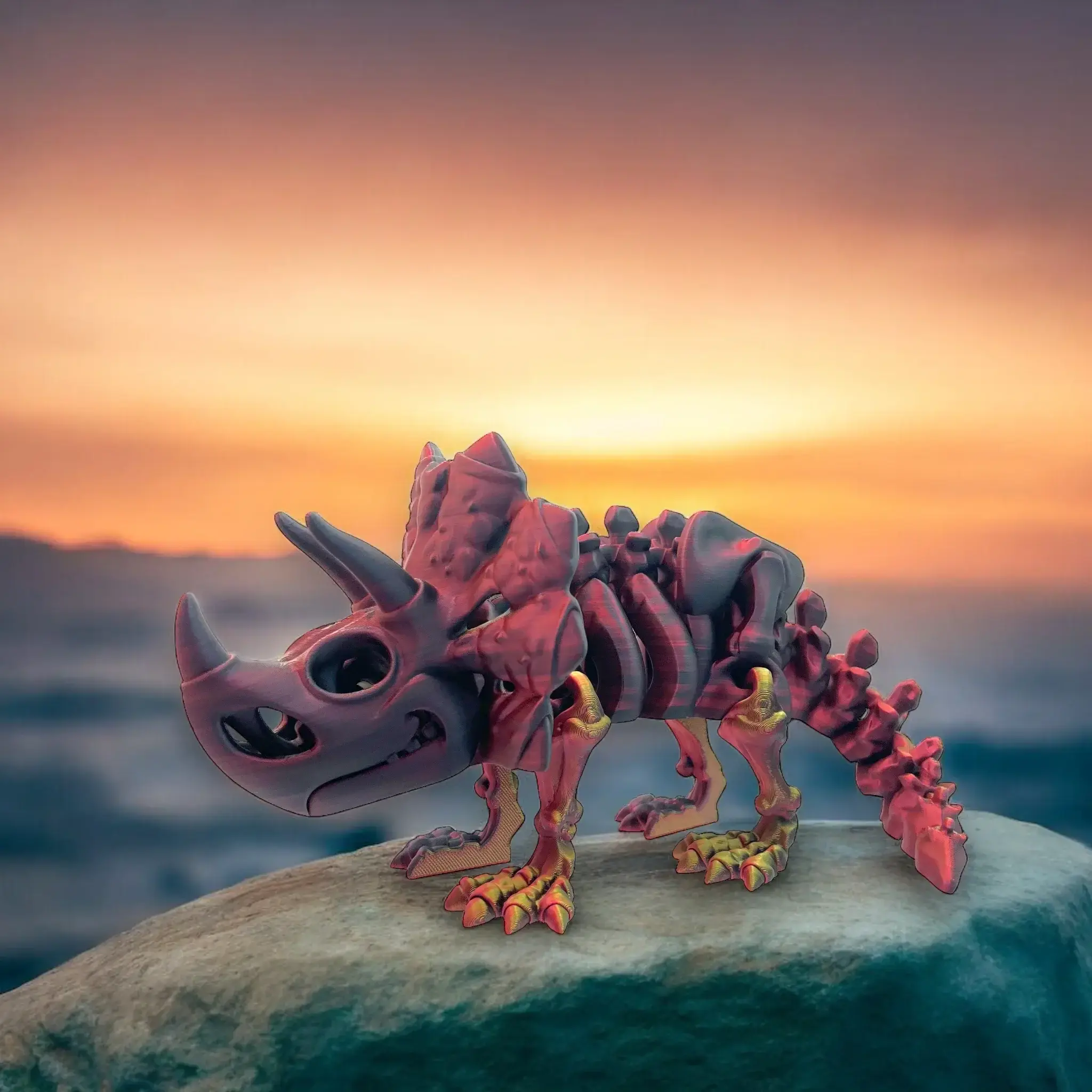 Figurine Tricératops - Maxtrim3D