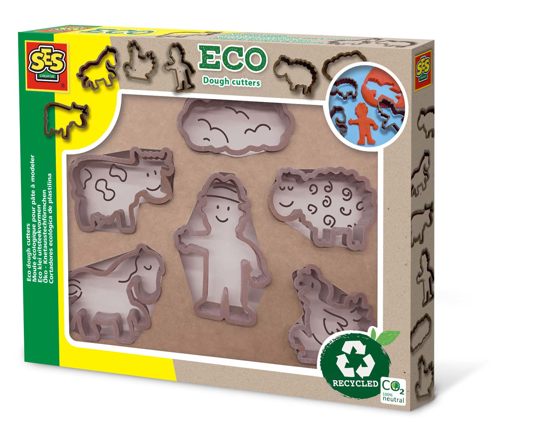 Moules écologiques pour pâte à modeler SES Creative