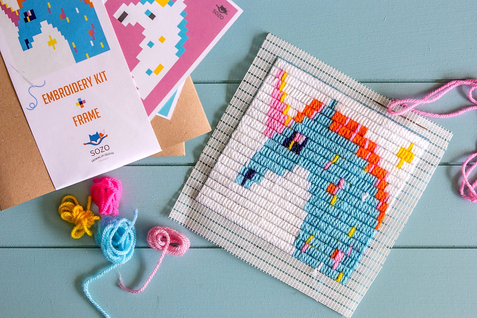 Miniature : Kit de broderie Licorne Sozo