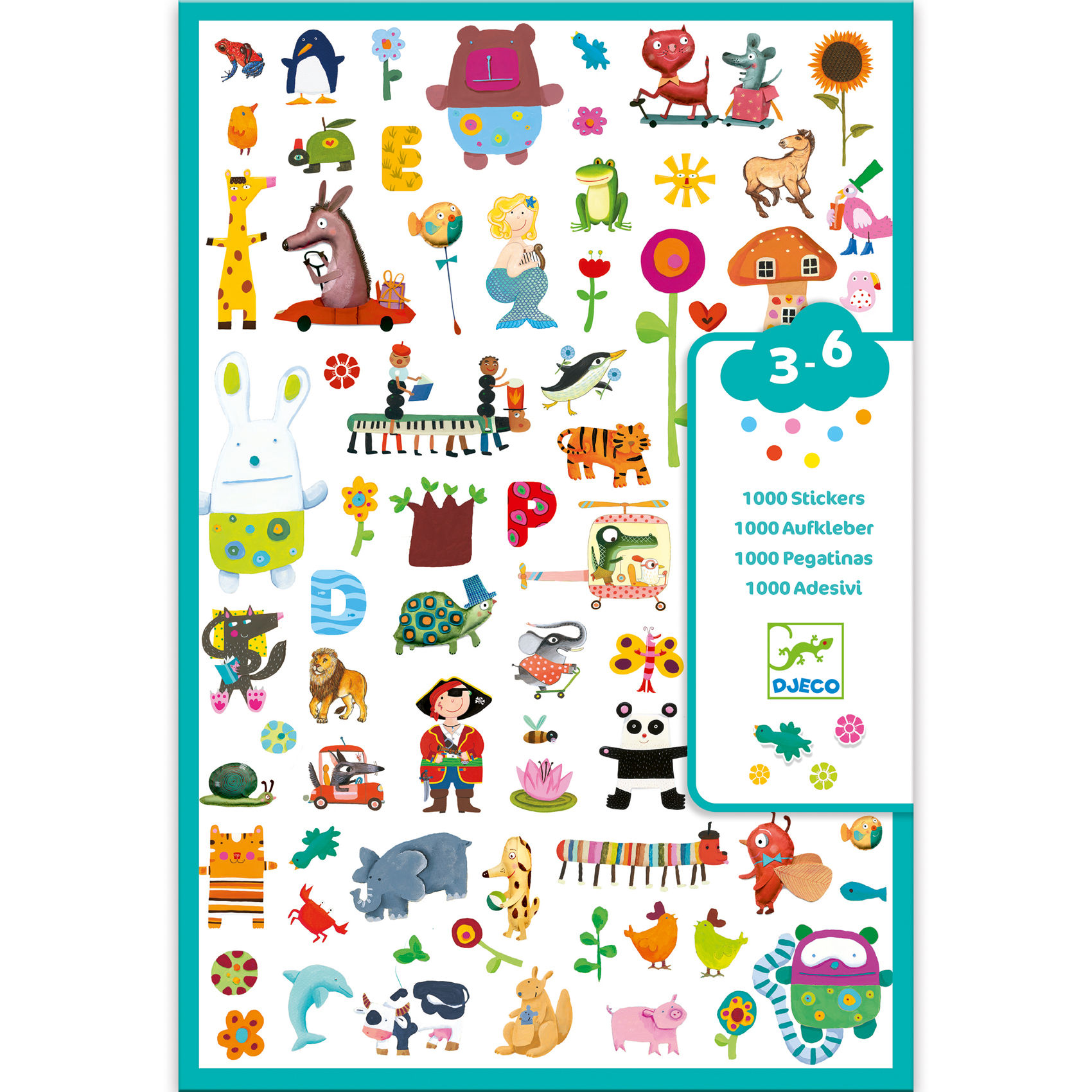 1000 stickers pour les petits Djeco