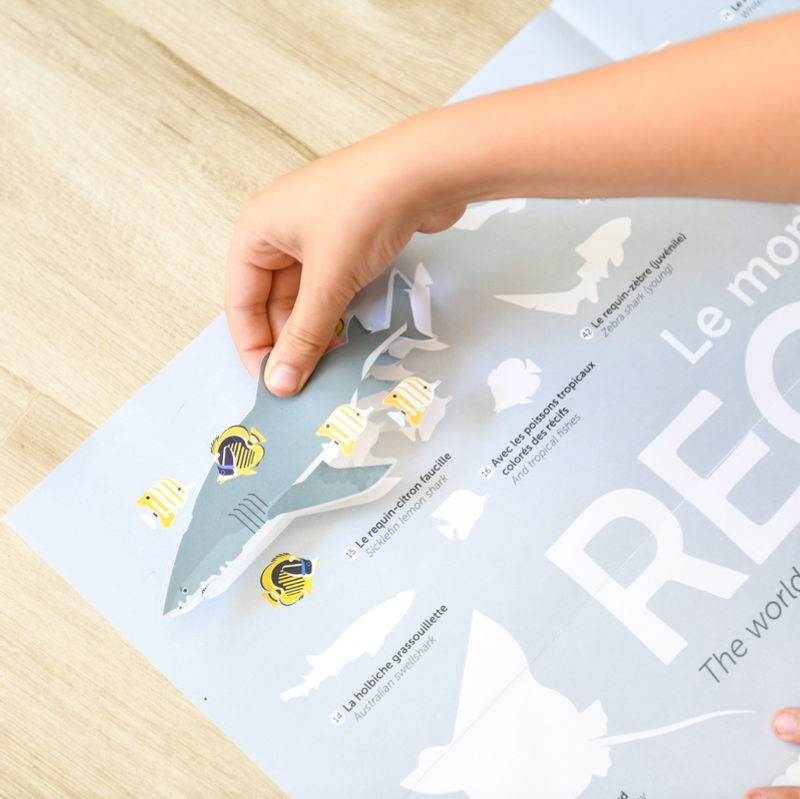 Miniature : Poster stickers Requins Poppik