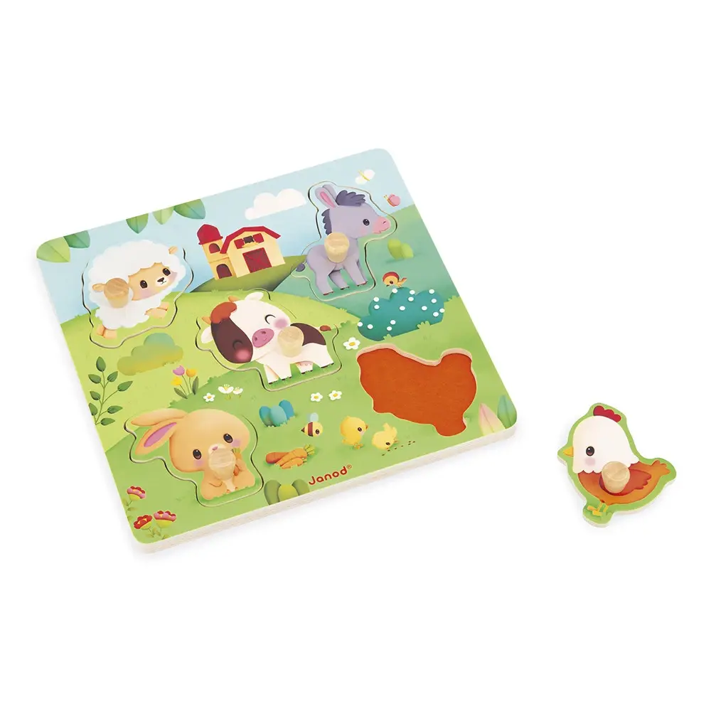 FERME - PUZZLE TACTILE FERME Janod
