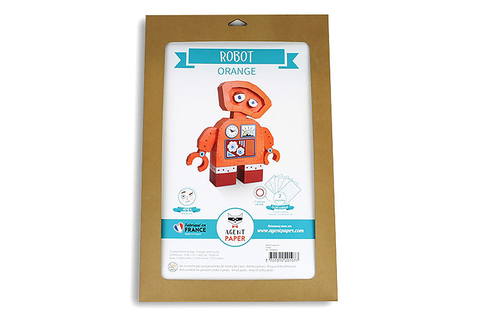 Miniature : Robot orange Agent Paper
