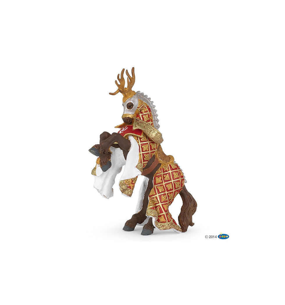 CHEVAL DU MAITRE DES ARMES CIMIER CERF Papo