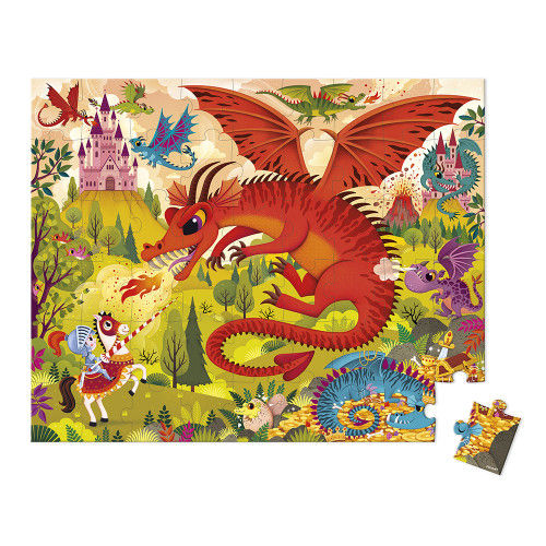 Puzzle Royaume de dragons - 54 pcs Janod