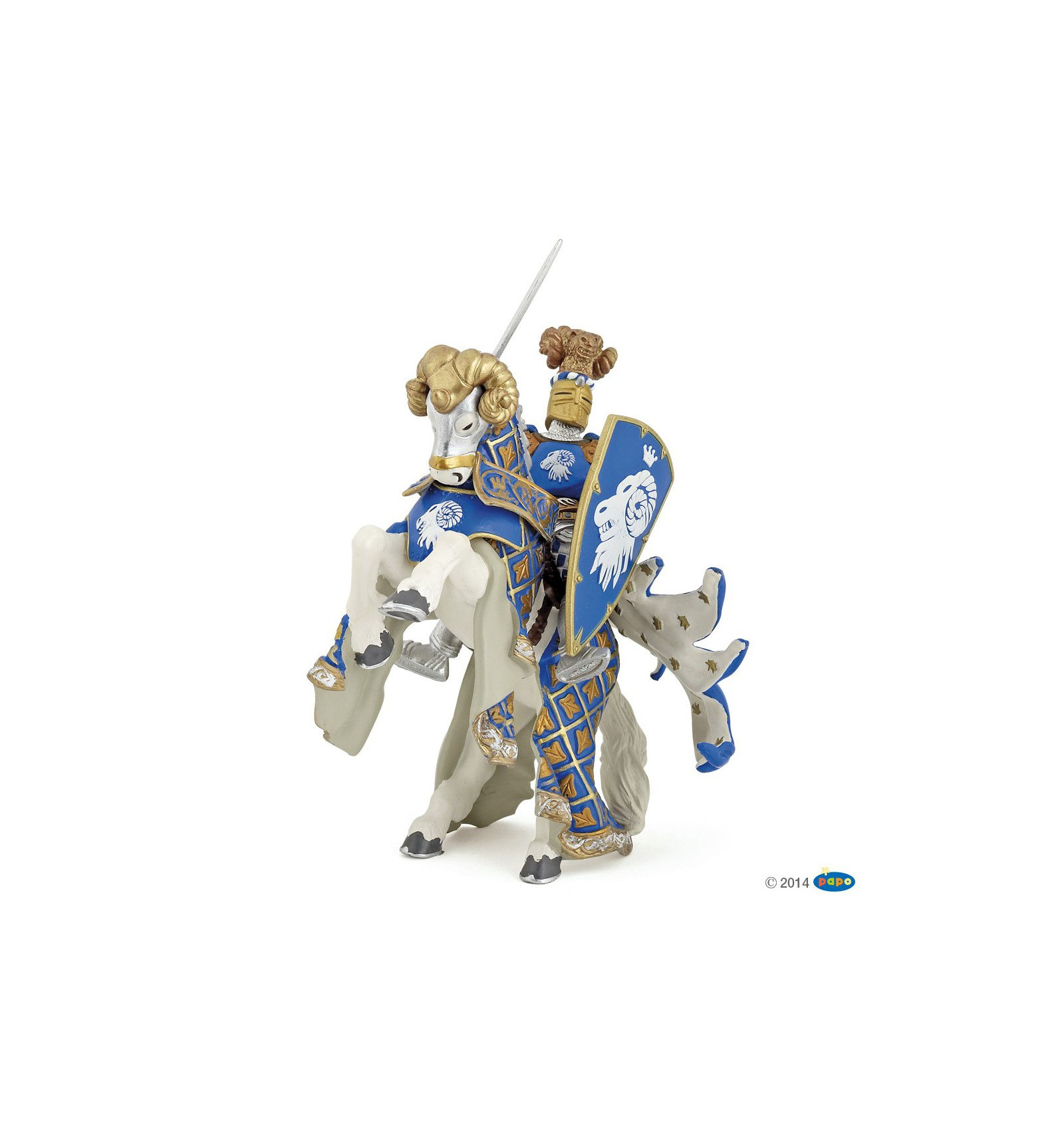 CHEVAL DU MAITRE DES ARMES CIMIER BELIER Papo