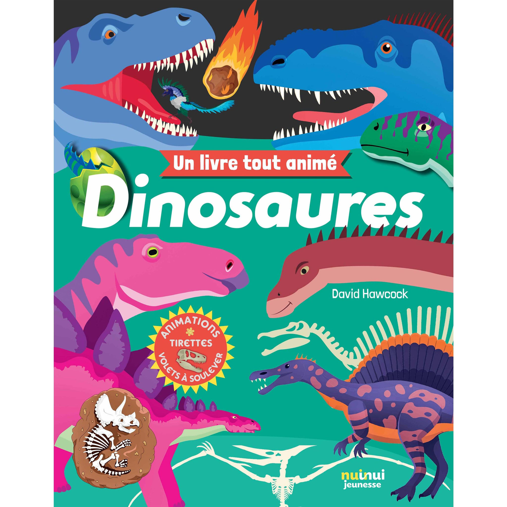 Un livre tout animé - Dinosaures Nuinui