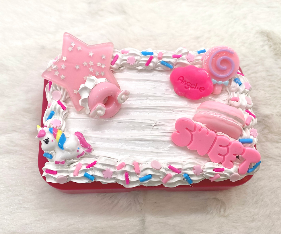 Sweet Pink Candy Cake Stash Box