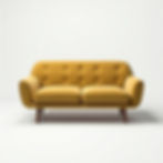 Mid-Century Velvet Couch