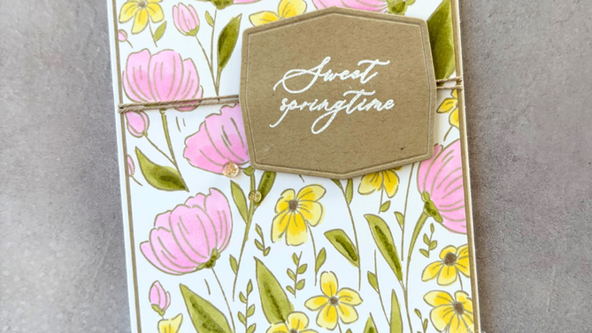 Card Idea. Stampin Up. Flowers Fair.
