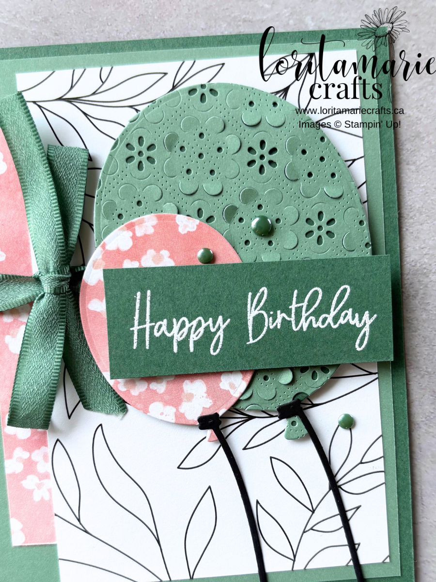 Stampin Up. Birthday Card. Balloon Festoon Bundle.2026.