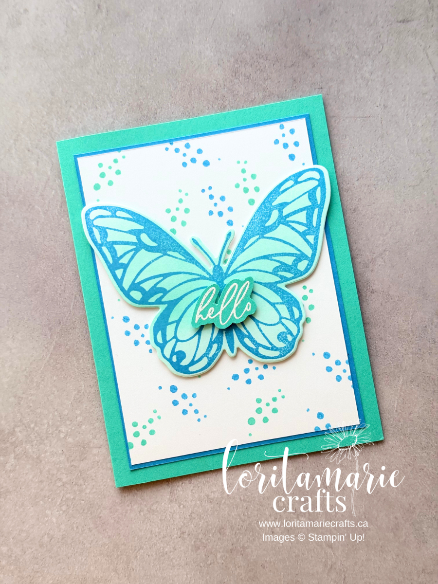 Stampin' Up! card idea. Beautiful Butterflies Stamp Set.