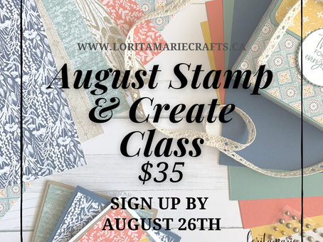 August Stamp & Create Class to Go