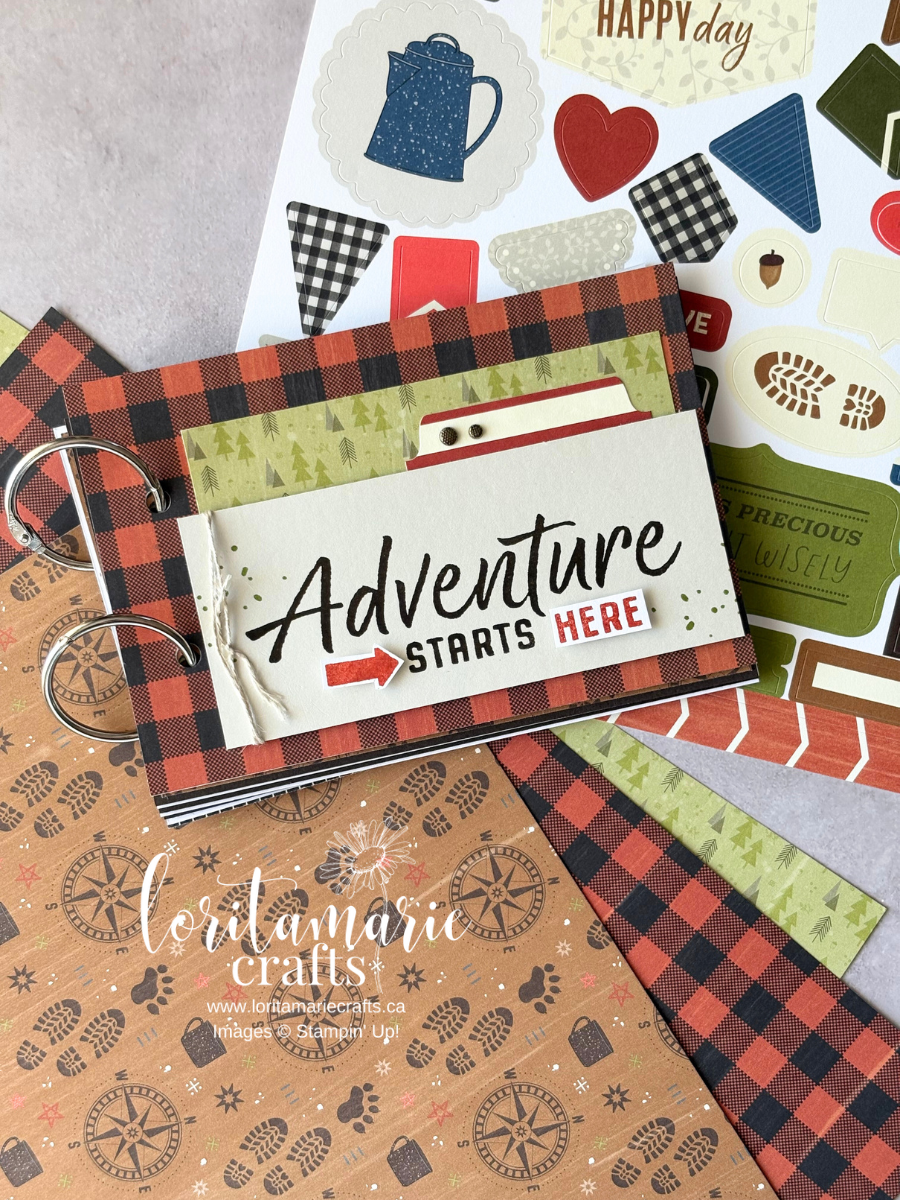 Easy Mini Album Idea with Stampin' Up!'s Weekend Adventures DSP