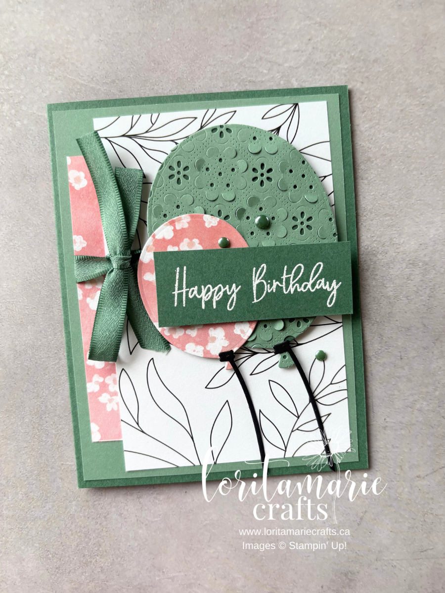 Stampin' Up! Card Ideas 2026. New In Colors Peaceful Pine