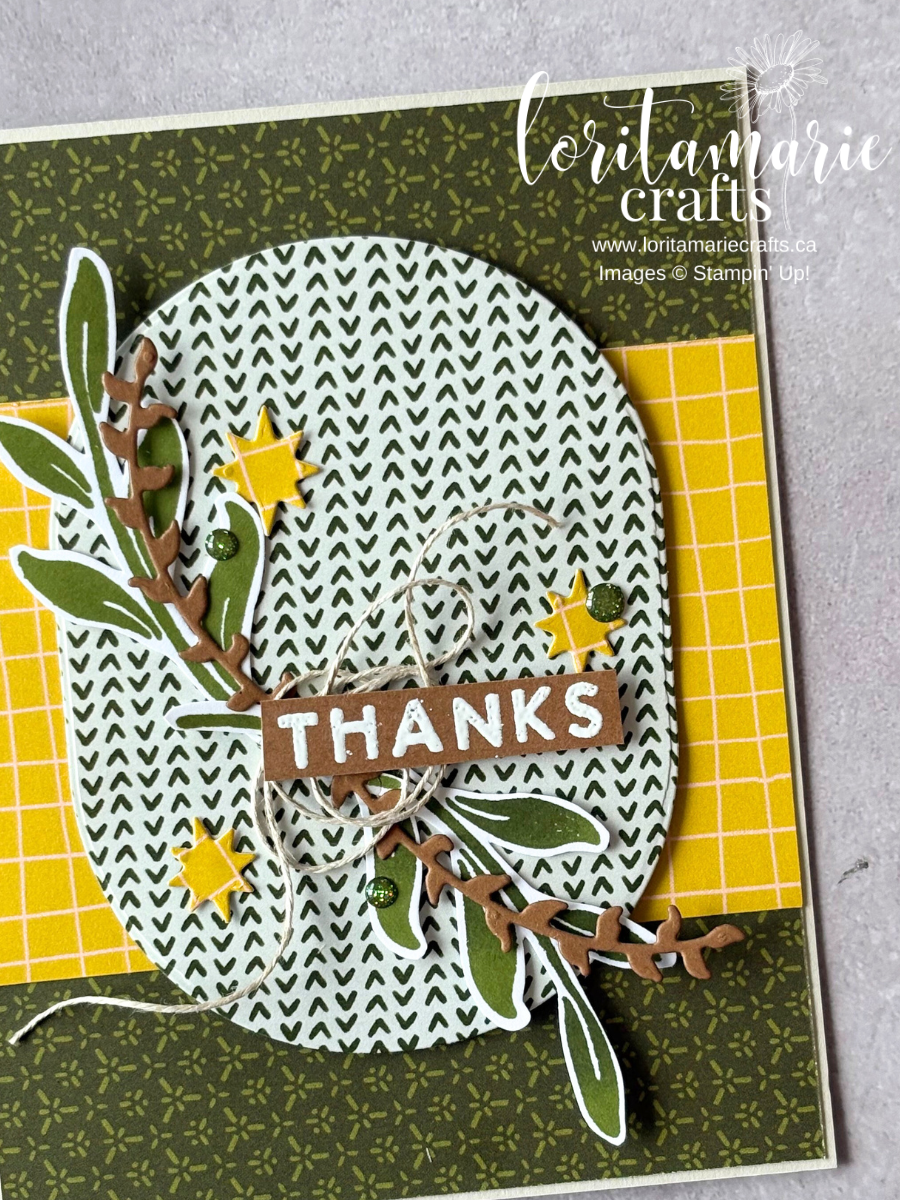 Stampin Up Sunshine Vibes Bundle. Thank You Card Idea.