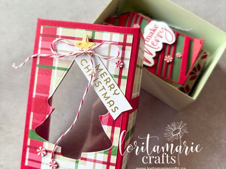 DIY Christmas Gift Tag Box + 2 Sets of Handmade Gift Tags: Weekly Class To Go
