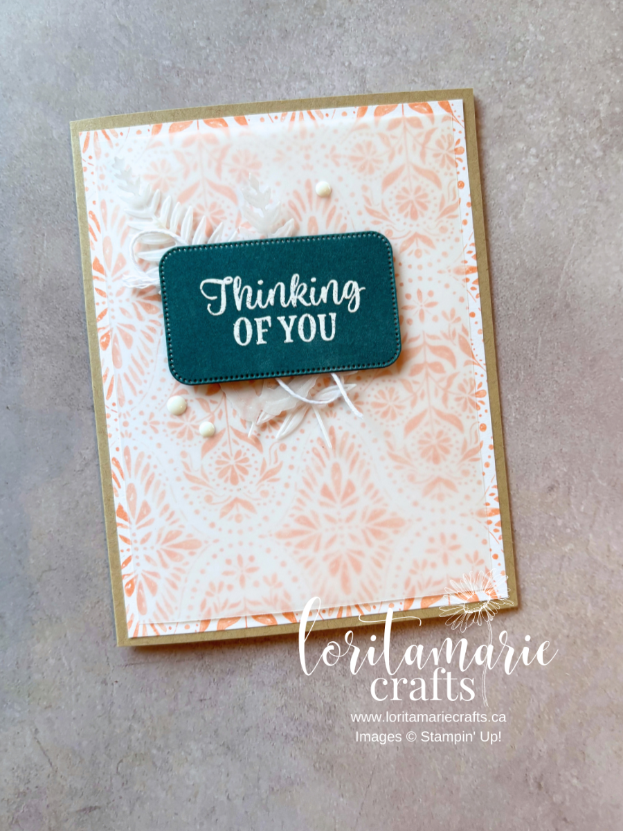 Stampin' Up 2026. Card Ideas. Mosaic Garden DSP