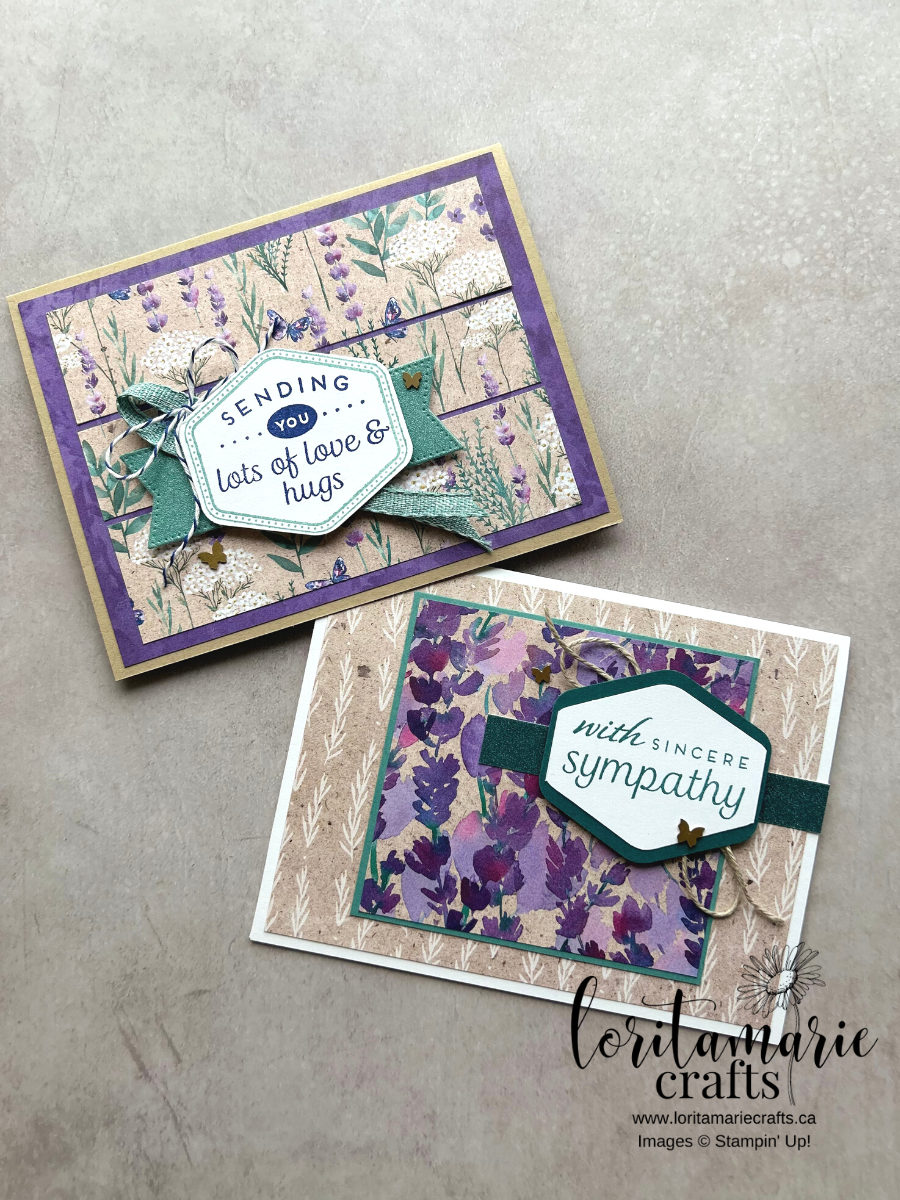Stampin Up Perennial Lavender Heartfelt Hexagon