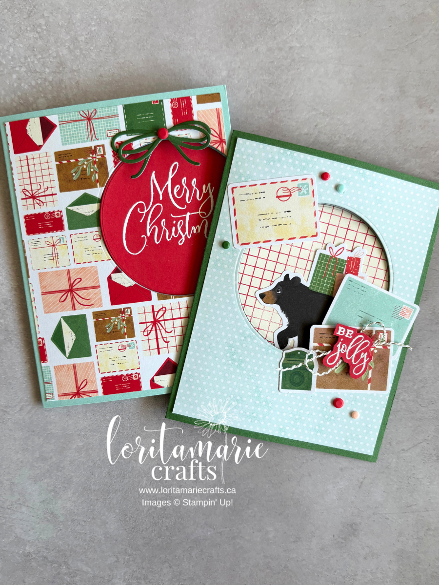 Stampin' Up - Christmas Card Ideas - North Pole Delivery DSP