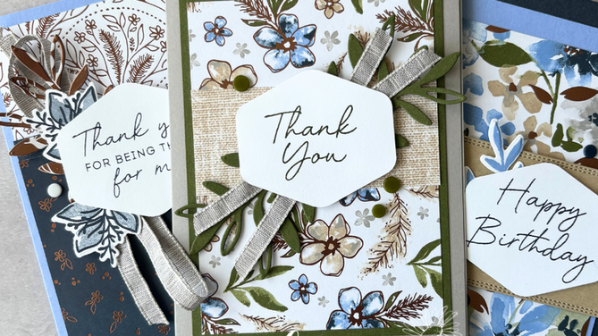 Stampin' Up card ideas with Delicate Dreams DSP