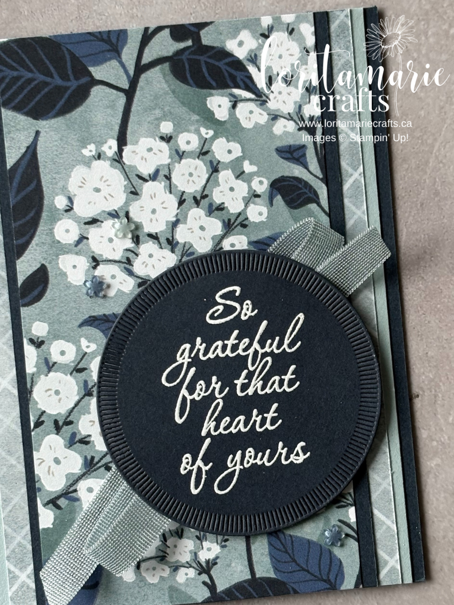 Stampin Up Label Me Grateful Bundle. Thank You Card Idea.