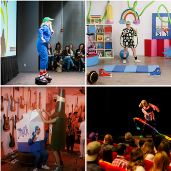 Through my background in design, comedy, stage combat, mime, clown, almost every instrument played, 