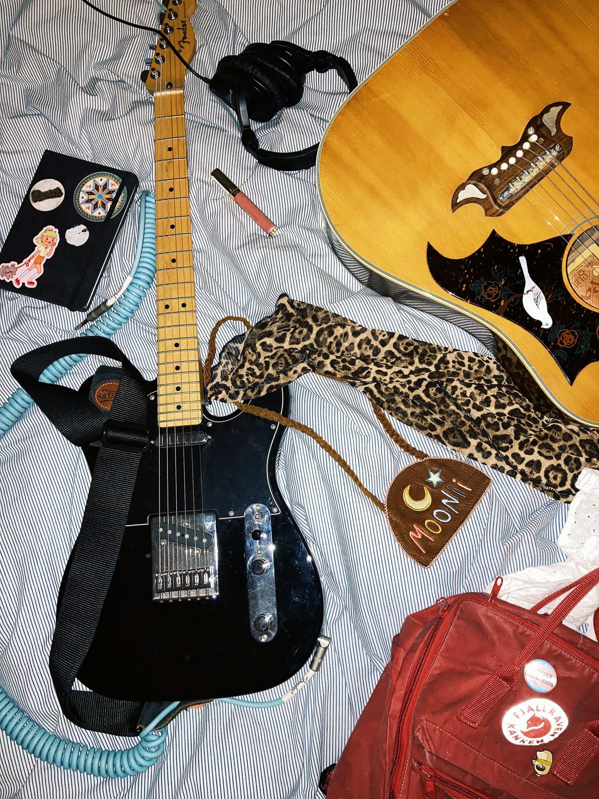 Image if guitars and items related to Elsa Jayne's music